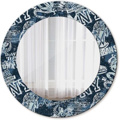 Tulup Lustro do Łazienki Glamour Kolaż nowy jork 50cm Tulup Lustro do Łazienki Glamour Kolaż nowy jork 50cm