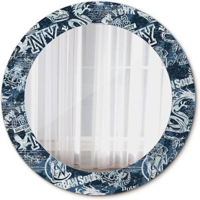 Tulup Lustro do Łazienki Glamour Kolaż nowy jork 60cm Tulup Lustro do Łazienki Glamour Kolaż nowy jork 60cm