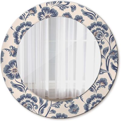 Tulup Lustro do Łazienki Glamour Kwiecisty wzór 50cm Tulup Lustro do Łazienki Glamour Kwiecisty wzór 50cm