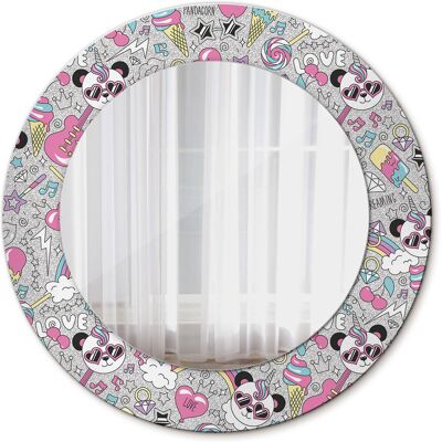 Tulup Lustro do Łazienki Glamour Panda jednorożec 50cm Tulup Lustro do Łazienki Glamour Panda jednorożec 50cm