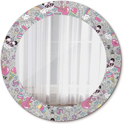 Tulup Lustro do Łazienki Glamour Panda jednorożec 60cm Tulup Lustro do Łazienki Glamour Panda jednorożec 60cm
