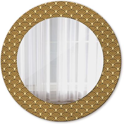 Tulup Lustro do Łazienki w Ramie Retro wzór 50cm Tulup Lustro do Łazienki w Ramie Retro wzór 50cm