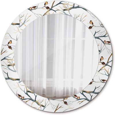Tulup Lustro do Łazienki Wróbelki ptaki gałęzie 60cm Tulup Lustro do Łazienki Wróbelki ptaki gałęzie 60cm