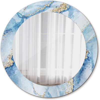 Tulup Lustro do Makijażu Błękitny marmur 60cm Tulup Lustro do Makijażu Błękitny marmur 60cm