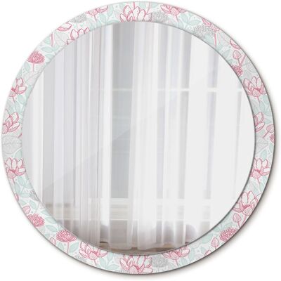 Tulup Lustro do Makijażu Łazienkowe Ścienne Kwiaty 100cm Tulup Lustro do Makijażu Łazienkowe Ścienne Kwiaty 100cm