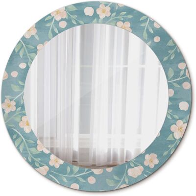Tulup Lustro do Wizażu Ścienne Kwiatowy wzór 60cm Tulup Lustro do Wizażu Ścienne Kwiatowy wzór 60cm