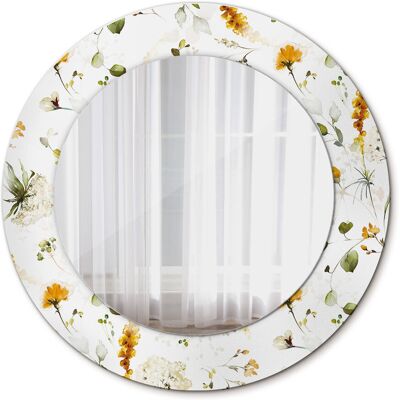 Tulup Lustro do Wizażu Ścienne Polne kwiaty 50cm Tulup Lustro do Wizażu Ścienne Polne kwiaty 50cm
