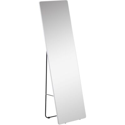 Lustro HOMCOM o pełnej długości, 160 x 45 cm, lustro stojące z metalową ramą, duże lustro podłogowe, lustro do salonu, sypialni, garderoby, przedpok.. Lustro HOMCOM o pełnej długości, 160 x 45 cm, lustro stojące z metalową ramą, duże lustro podłogowe, lustro do salonu, sypialni, garderoby, przedpok..