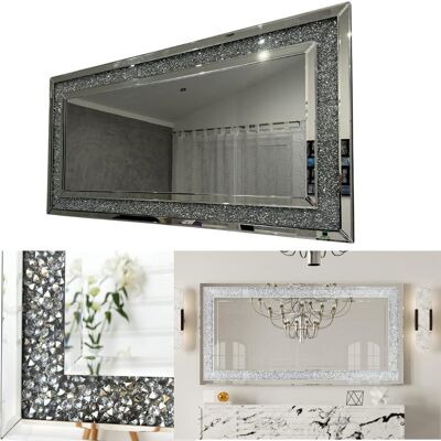 Inny producent Lustro Kryształowe Diamentowe Ścienne Salon Korytarz Łazienka Luksusowe Inny producent Lustro Kryształowe Diamentowe Ścienne Salon Korytarz Łazienka Luksusowe