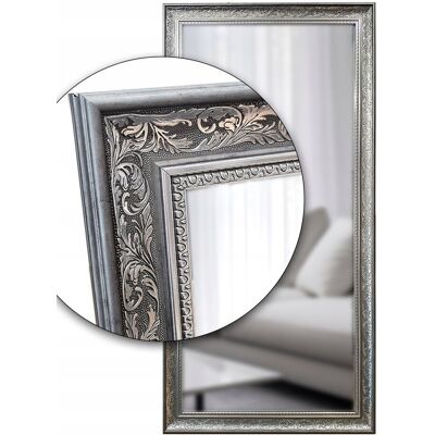 Fabryka Luster Lustro łazienkowe 110x40 w szarej srebrnej ramie odpornej na wilgoć u44 Fabryka Luster Lustro łazienkowe 110x40 w szarej srebrnej ramie odpornej na wilgoć u44