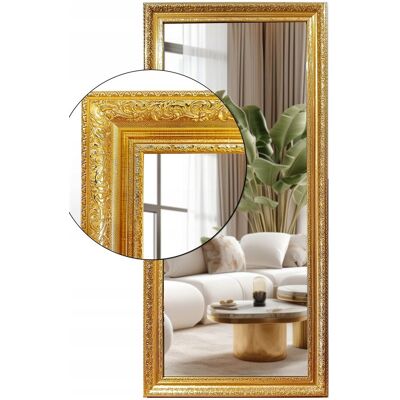Fabryka Luster Lustro łazienkowe 60x60 w ozdobnej złotej ramie odpornej na wilgoć u27 Fabryka Luster Lustro łazienkowe 60x60 w ozdobnej złotej ramie odpornej na wilgoć u27