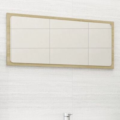 vidaXL Lustro łazienkowe, dąb sonoma, 80x1,5x37 cm, płyta wiórowa vidaXL Lustro łazienkowe, dąb sonoma, 80x1,5x37 cm, płyta wiórowa
