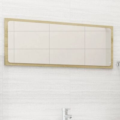 vidaXL Lustro łazienkowe, dąb sonoma, 90x1,5x37 cm, płyta wiórowa vidaXL Lustro łazienkowe, dąb sonoma, 90x1,5x37 cm, płyta wiórowa