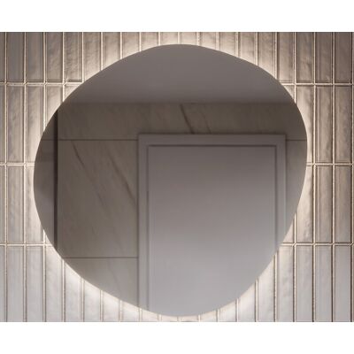 Lustro łazienkowe LED 70x70 cm organic STONE kamień z oświetleniem IP 44 BD art Lustro łazienkowe LED 70x70 cm organic STONE kamień z oświetleniem IP 44 BD art