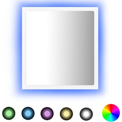 VMP Lustro łazienkowe LED, białe, 40x8,5x37 cm, akryl VMP Lustro łazienkowe LED, białe, 40x8,5x37 cm, akryl