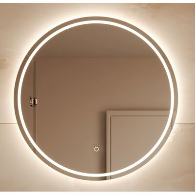 Lustro łazienkowe LED okrągłe z oświetleniem 80 cm IP 44 BD art z przyciskiem mata antyparowa Lustro łazienkowe LED okrągłe z oświetleniem 80 cm IP 44 BD art z przyciskiem mata antyparowa