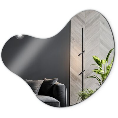 Tulup Lustro Łazienkowe - Naturalny Kształt - Organiczne Kontury 58x58 cm Tulup Lustro Łazienkowe - Naturalny Kształt - Organiczne Kontury 58x58 cm