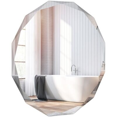 Costway - Badspiegel - Round 76x76 cm - Explosion-proof - Lustro ścienne Costway - Badspiegel - Round 76x76 cm - Explosion-proof - Lustro ścienne