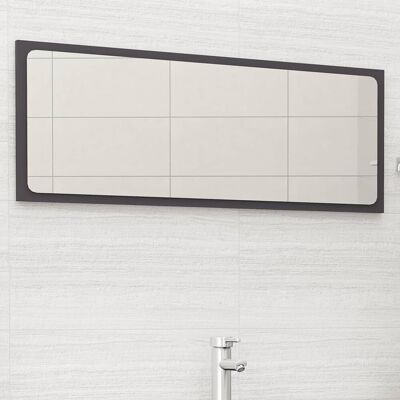 vidaXL Lustro łazienkowe, szare, 100x1,5x37 cm, płyta wiórowa vidaXL Lustro łazienkowe, szare, 100x1,5x37 cm, płyta wiórowa