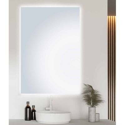 Lustro łazienkowe Vetro prostokątne z oświetleniem LED 50x70 cm BD art IP 44 Lustro łazienkowe Vetro prostokątne z oświetleniem LED 50x70 cm BD art IP 44