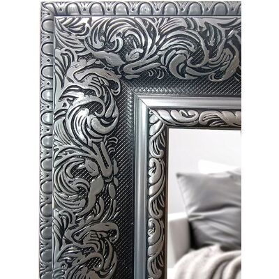 Fabryka Luster Lustro łazienkowe w czarnej ornamentowej ramie 180x80 odporne na wilgoć U5 Fabryka Luster Lustro łazienkowe w czarnej ornamentowej ramie 180x80 odporne na wilgoć U5