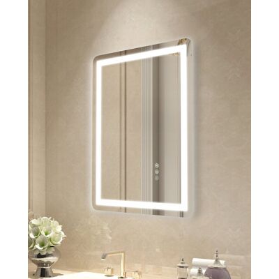 Vevor Lustro led do łazienki 50x70 cm z podświetleniem i funkcją anti-fog Vevor Lustro led do łazienki 50x70 cm z podświetleniem i funkcją anti-fog