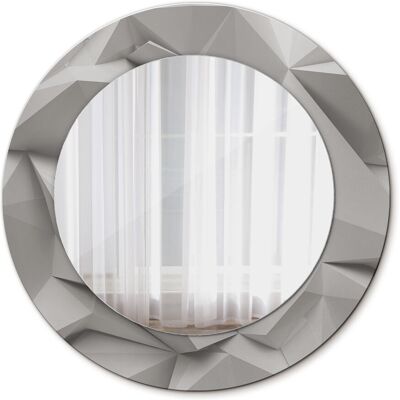 Tulup Lustro Okrągłe Abstrakcyjny biały kryształ 50cm Tulup Lustro Okrągłe Abstrakcyjny biały kryształ 50cm