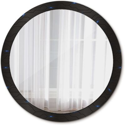 Tulup Lustro Okrągłe Futurystyczna abstrakcja 100cm Tulup Lustro Okrągłe Futurystyczna abstrakcja 100cm