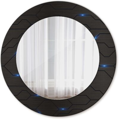 Tulup Lustro Okrągłe Futurystyczna abstrakcja 50cm Tulup Lustro Okrągłe Futurystyczna abstrakcja 50cm