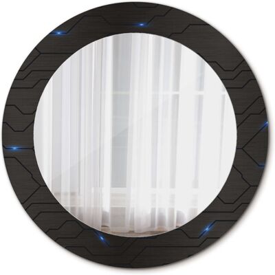 Tulup Lustro Okrągłe Futurystyczna abstrakcja 60cm Tulup Lustro Okrągłe Futurystyczna abstrakcja 60cm