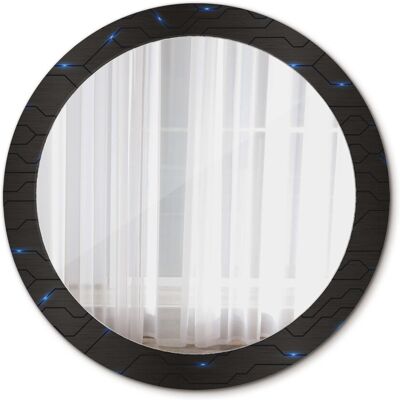 Tulup Lustro Okrągłe Futurystyczna abstrakcja 80cm Tulup Lustro Okrągłe Futurystyczna abstrakcja 80cm