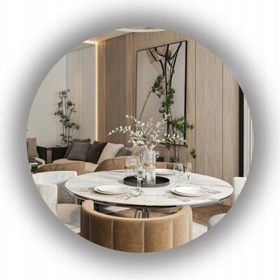 Inny producent LUSTRO OKRĄGŁE ŁAZIENKOWE PODŚWIETLANE LED FI 90 CM Inny producent LUSTRO OKRĄGŁE ŁAZIENKOWE PODŚWIETLANE LED FI 90 CM