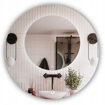 Inny producent LUSTRO OKRĄGŁE LED PODŚWIETLANE ŁAZIENKOWE ŚREDNICA 50cm WŁĄCZNIK DOTYKOWY Inny producent LUSTRO OKRĄGŁE LED PODŚWIETLANE ŁAZIENKOWE ŚREDNICA 50cm WŁĄCZNIK DOTYKOWY