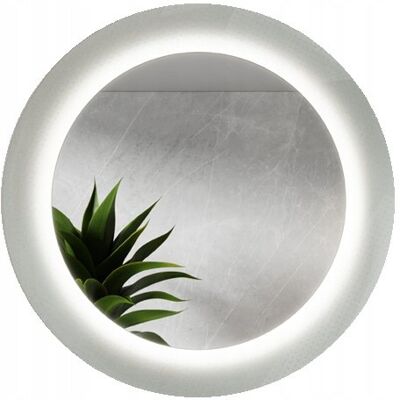 Inny producent Lustro Okrągłe LED Srebrne Szkło Ornamentowe Master Care 80 Inny producent Lustro Okrągłe LED Srebrne Szkło Ornamentowe Master Care 80