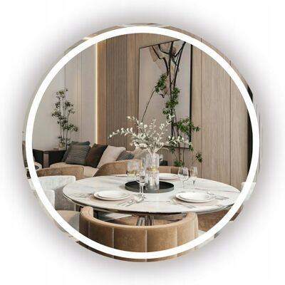 Inny producent LUSTRO OKRĄGŁE PODŚWIETLANE BEZ RAMY 80 CM + LED Inny producent LUSTRO OKRĄGŁE PODŚWIETLANE BEZ RAMY 80 CM + LED