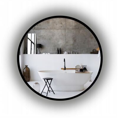 SkyMel Lustro Okrągłe Podświetlane Do Łazienki Loft 50 Cm SkyMel Lustro Okrągłe Podświetlane Do Łazienki Loft 50 Cm