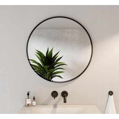 Inny producent Lustro Okrągłe Ścienne Piaskowane 60cm Inny producent Lustro Okrągłe Ścienne Piaskowane 60cm