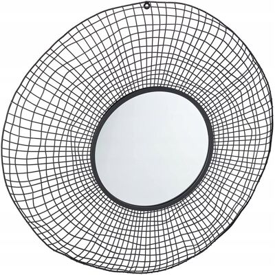 MatMay LUSTRO OKRĄGŁE ŚCIENNE ZAWIESZANE CZARNE 94cm MatMay LUSTRO OKRĄGŁE ŚCIENNE ZAWIESZANE CZARNE 94cm