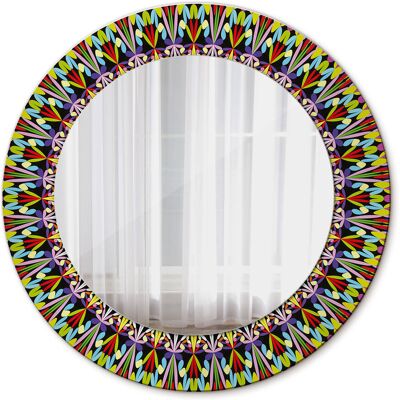 Tulup Lustro Okrągłe Wzór mandali 50cm Tulup Lustro Okrągłe Wzór mandali 50cm