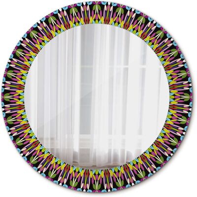 Tulup Lustro Okrągłe Wzór mandali 60cm Tulup Lustro Okrągłe Wzór mandali 60cm