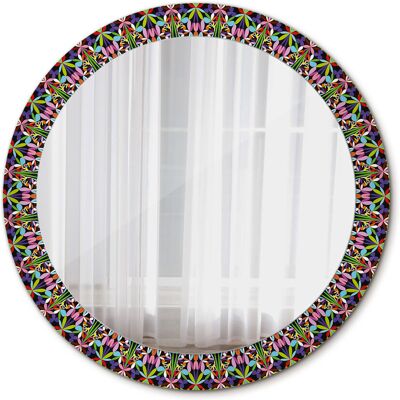 Tulup Lustro Okrągłe Wzór mandali 80cm Tulup Lustro Okrągłe Wzór mandali 80cm