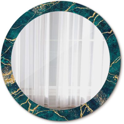 Tulup Lustro Okrągłe Zielony marmur 80cm Tulup Lustro Okrągłe Zielony marmur 80cm