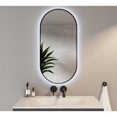 Inny producent Lustro Owalne Led Ścienne Loft 40x80 Inny producent Lustro Owalne Led Ścienne Loft 40x80