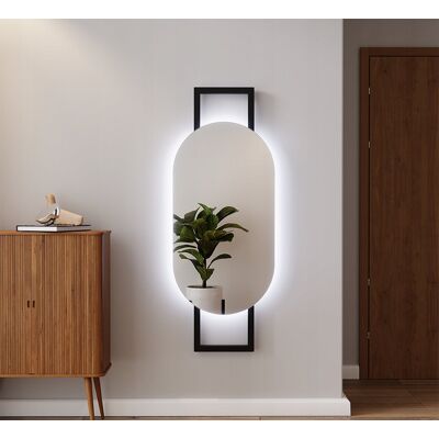 Inny producent Lustro Owalne Szlif LED na Ramie 50x130 Inny producent Lustro Owalne Szlif LED na Ramie 50x130