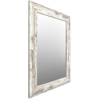 Styler Lustro prostokątne 60x86 cm w bielonej ramie Styler Lustro prostokątne 60x86 cm w bielonej ramie