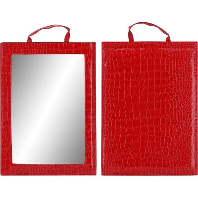 ENZO Lustro Q-32-Red Lusterko Fryzjerskie Duże Z Rączką ENZO Lustro Q-32-Red Lusterko Fryzjerskie Duże Z Rączką