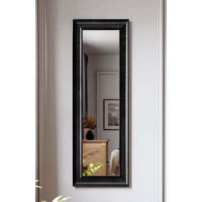 ART Lustro Ścienne 150X50 Cm Z Czarną Drewnianą Ramą – Duże Prostokątne Lustro Do Zawieszenia Pionowo Lub Poziomo – Dekoracja Do Salonu Sypialni Przedpo.. ART Lustro Ścienne 150X50 Cm Z Czarną Drewnianą Ramą – Duże Prostokątne Lustro Do Zawieszenia Pionowo Lub Poziomo – Dekoracja Do Salonu Sypialni Przedpo..