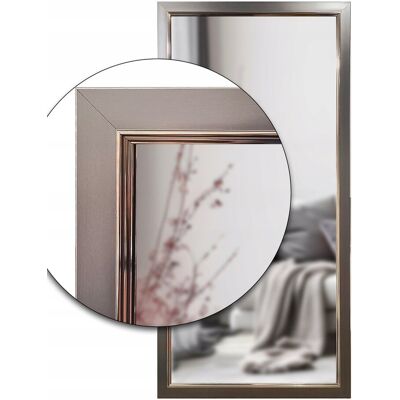 Fabryka Luster Lustro ścienne 60x60 w satynowej gładkiej ramie odpornej na wilgoć u51 Fabryka Luster Lustro ścienne 60x60 w satynowej gładkiej ramie odpornej na wilgoć u51