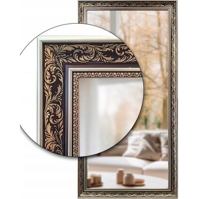 Fabryka Luster Lustro ścienne 60x60 w złotej czekoladowej ramie odpornej na wilgoć u45 Fabryka Luster Lustro ścienne 60x60 w złotej czekoladowej ramie odpornej na wilgoć u45