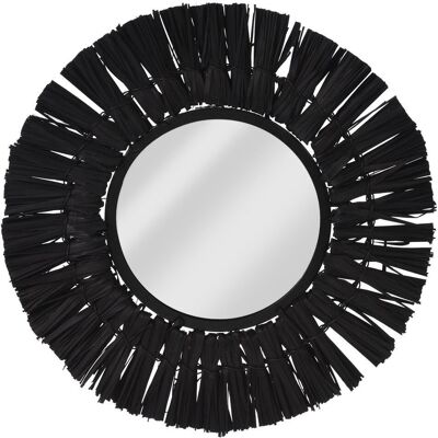 Home Styling Collection Lustro ścienne czarne 32 cm Home Styling Collection Lustro ścienne czarne 32 cm